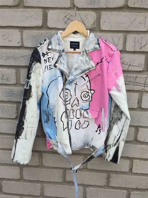 lil peep leather jacket replica|lil peep denim jacket.